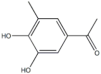 1-(3,4-二羟基-5-甲基苯基)乙烷-1-酮 结构式
