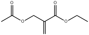 2-Propenoic acid, 2-[(acetyloxy)methyl]-, ethyl ester 结构式