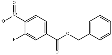 3-氟-4-硝基苯甲酸苄酯 结构式