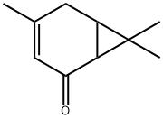 Bicyclo[4.1.0]hept-3-en-2-one, 4,7,7-trimethyl- 结构式