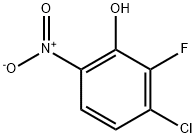 2-氟-3-氯-6-硝基苯酚 结构式