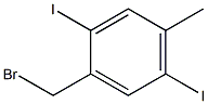 1-(溴甲基)-2,5-二碘-4-甲基苯 结构式