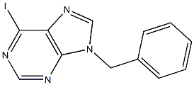 9H-Purine, 6-iodo-9-(phenylmethyl)- 结构式