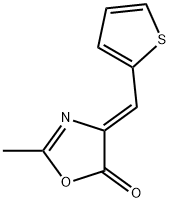 5(4H)-Oxazolone, 2-methyl-4-(2-thienylmethylene)-, (Z)- 结构式