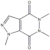 1H-Pyrazolo[3,4-d]pyridazine-4,7-dione, 5,6-dihydro-1,5,6-trimethyl- 结构式