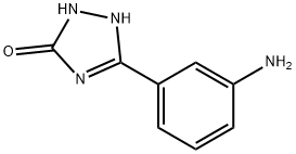 3-(3-氨基苯基)-4,5-二氢-1H-1,2,4-三唑-5-酮 结构式