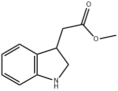 2-(二氢吲哚-3-基)乙酸甲酯 结构式