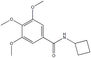 Benzamide,N-cyclobutyl-3,4,5-trimethoxy- 结构式