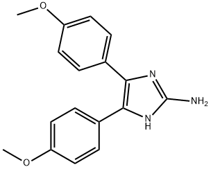 4,5-bis-(4-methoxy-phenyl)-1H-imidazol-2-ylamine 结构式