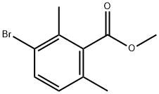 3-溴-2,6-二甲基苯甲酸甲酯 结构式
