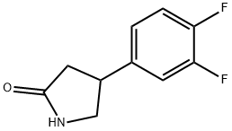 4-(3,4-二氟苯基)吡咯烷-2-酮 结构式