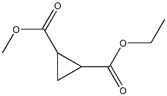 1,2-Cyclopropanedicarboxylic acid, ethyl methyl ester 结构式