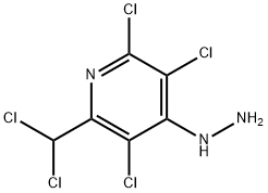 2,3,5-trichloro-6-(dichloromethyl)-4-hydrazinylpyridine 结构式