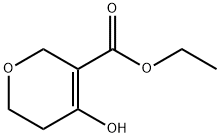 4-羟基-5,6-二氢-2H-吡喃-3-羧酸乙酯 结构式