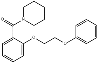 1-[2-(2-phenoxyethoxy)benzoyl]piperidine 结构式