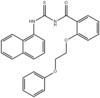 N-[(1-naphthylamino)carbonothioyl]-2-(2-phenoxyethoxy)benzamide 结构式