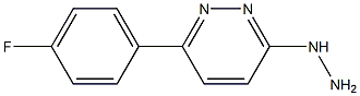 [6-(4-Fluoro-phenyl)-pyridazin-3-yl]-hydrazine 结构式