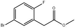 5-溴-2-氟苯乙酸甲酯 结构式