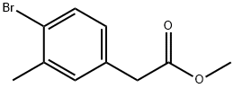 methyl 2-(4-bromo-3-methylphenyl)acetate 结构式