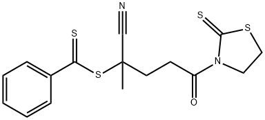 苯氰二硫酸,1-氰基-1-甲基-4-氧代-4-(2-硫代-3-噻唑烷基)丁酯 结构式