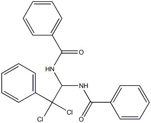 Benzamide, N,N'-(2,2-dichloro-2-phenylethylidene)bis- 结构式