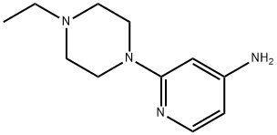2-(4-乙基哌嗪-1-基)吡啶-4-胺 结构式