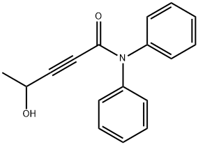 4-羟基-N,N-二苯基-2-戊炔酰胺 结构式