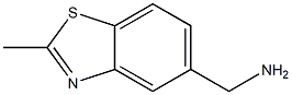 (2-methyl-1,3-benzothiazol-5-yl)methanamine 结构式