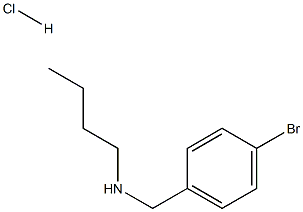 [(4-bromophenyl)methyl](butyl)amine hydrochloride 结构式