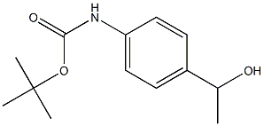 N-?[4-(1-羟乙基)苯基]氨基甲酸叔丁酯 结构式