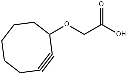 2-(环辛-2-炔-1-氧基)乙酸 结构式