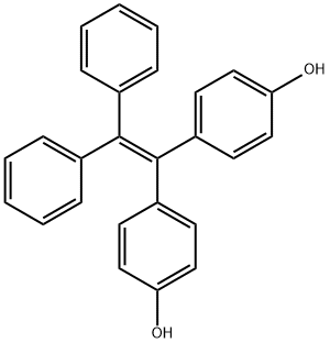 1,2-二苯基-1,2-二(4-羟基苯)乙烯 结构式