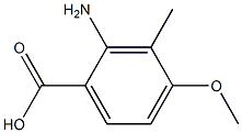 2-氨基-4-甲氧基-3-甲基苯甲酸 结构式