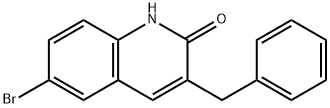 3-苄基-6-溴喹啉-2(1H) - 酮 结构式