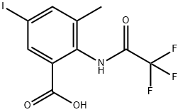 5-Iodo-3-methyl-2-(2,2,2-trifluoro-acetylamino)-benzoic acid 结构式