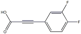 3-(3,4-二氟苯基)丙炔酸 结构式