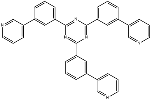2,4,6-三(3-(吡啶基)苯基)-1,3,5-三嗪 结构式