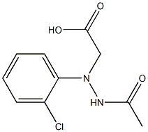 N-乙酰基-S-2-氯苯甘氨酸 结构式