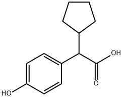 Cyclopentyl-(4-hydroxy-phenyl)-acetic acid 结构式