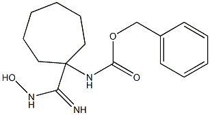 benzyl N-{1-[(Z)-N-hydroxycarbamimidoyl]cycloheptyl}carbamate 结构式