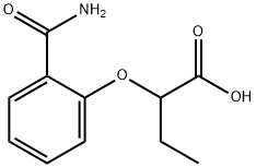 2-(2-Carbamoyl-phenoxy)-butyric acid 结构式