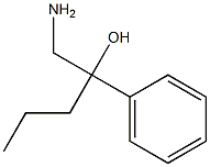 1-氨基-2-苯基戊-2-醇 结构式