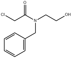 N-苄基-2-氯-N-(2-羟乙基)乙酰胺 结构式