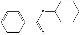 Benzenecarbothioic acid, S-cyclohexyl ester 结构式