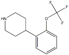Piperidine, 4-[2-(trifluoromethoxy)phenyl]- 结构式
