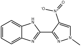 2-(1-methyl-4-nitro-1H-pyrazol-3-yl)-1H-benzimidazole 结构式