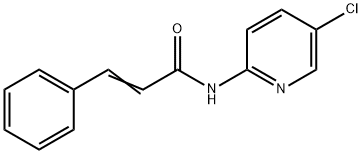 (E)-N-(5-chloropyridin-2-yl)-3-phenylprop-2-enamide 结构式