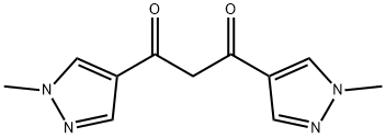 1,3-双(1-甲基-1H-吡唑-4-基)丙烷-1,3-二酮 结构式