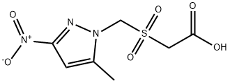 2-(((5-甲基-3-硝基-1H-吡唑-1-基)甲基)磺酰基)乙酸 结构式