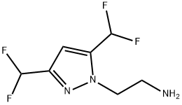 2-(3,5-双(二氟甲基)-1H-吡唑-1-基)乙-1-胺 结构式